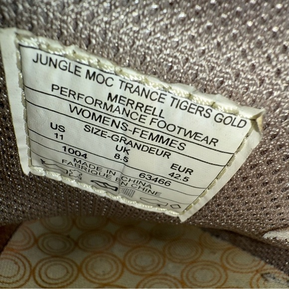 Merrell Women’s Jungle Moc Trance Tigers gold Slip On Shoes Size 11 - Picture 8 of 9